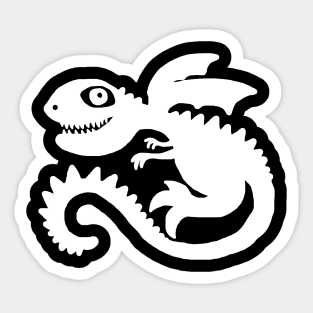 Lil Dragon (White) Sticker